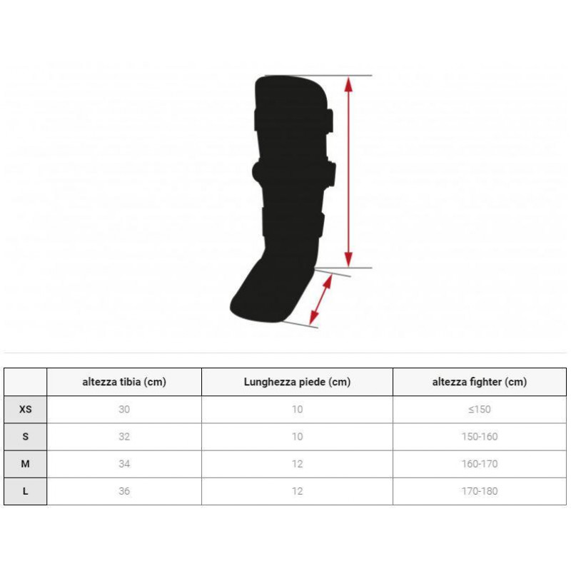 Захист гомілки Leone Shock Black L