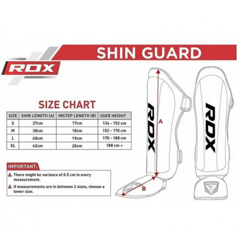 Накладки на ноги, захист гомілки RDX Molded S