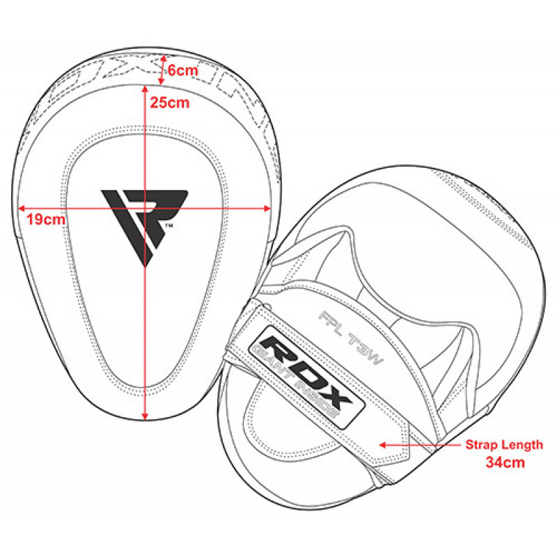 Лапи боксерські RDX Gel Focus