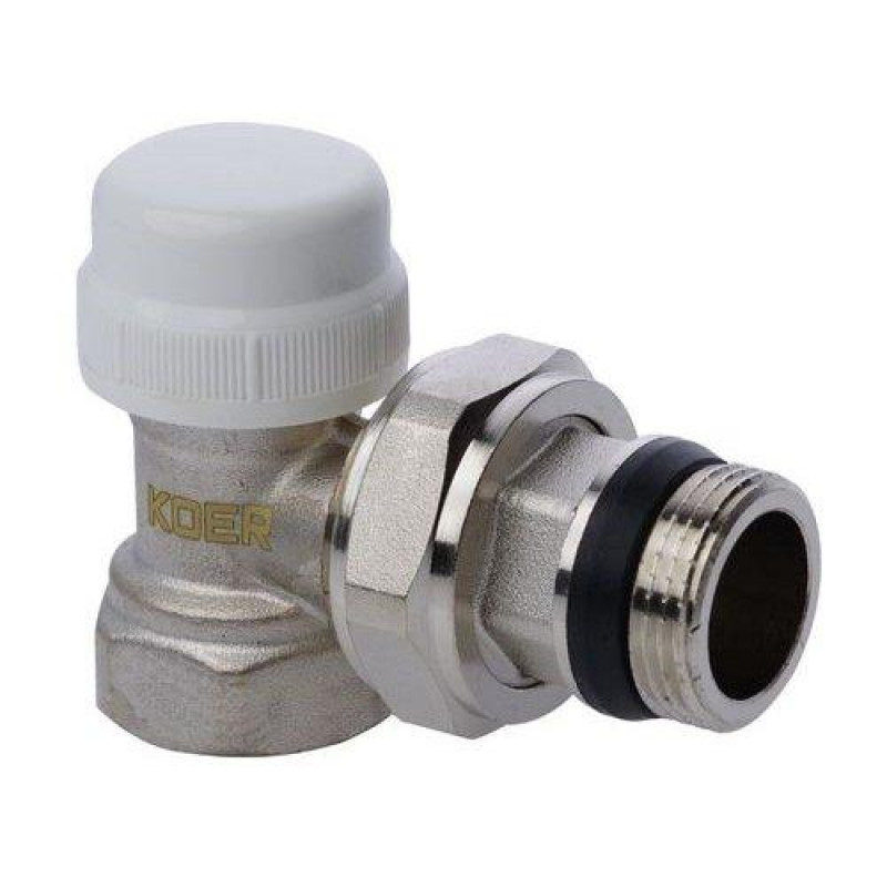 Термостатичний кран 3/4" кутовий "антипротікання", "Koer" Чехія