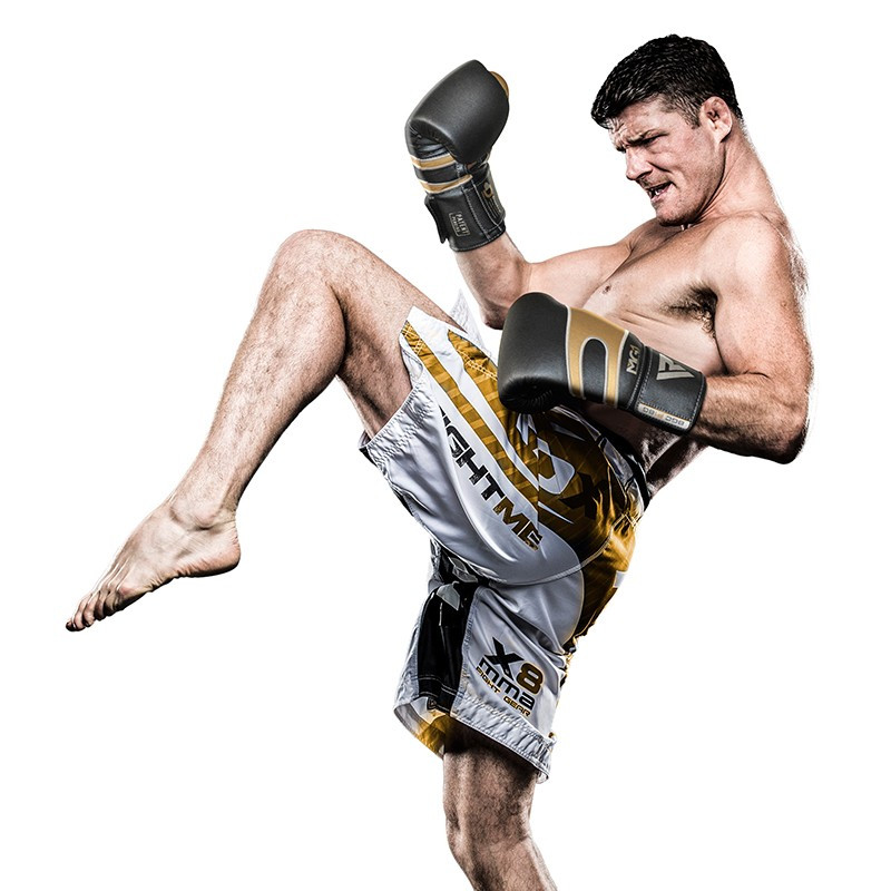 Боксерські рукавички RDX Leather Black Gold 16 ун.