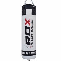 Боксерский мешок RDX Leather White 1.5м, 45-55 кг