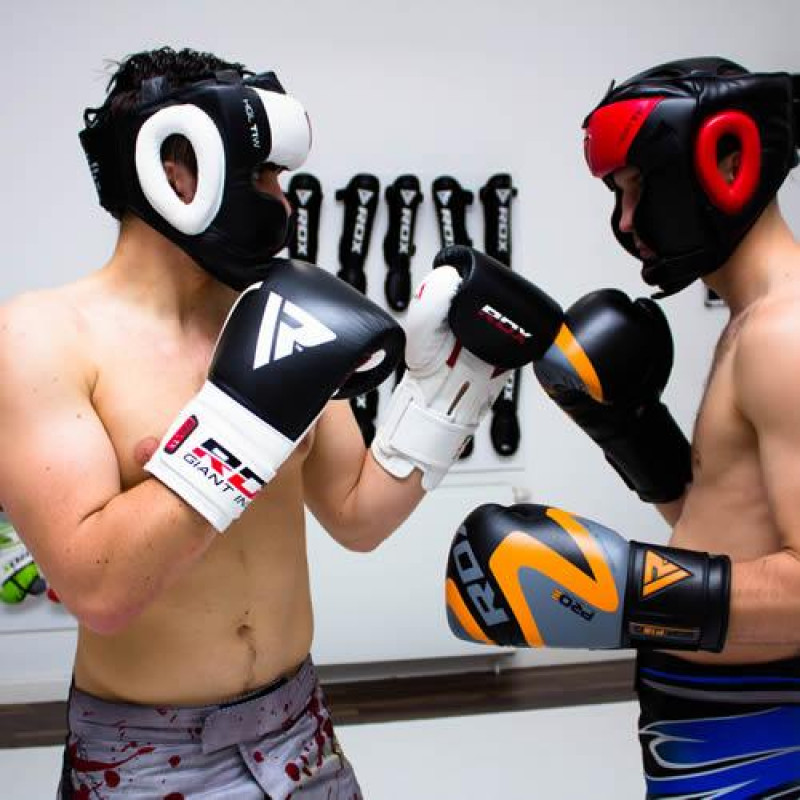 Боксерський шолом із захистом підборіддя RDX WB XL