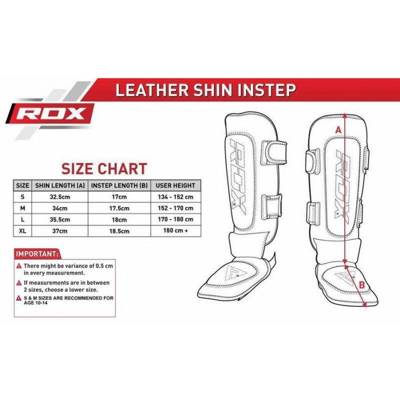 Накладки на ноги, захист гомілки RDX Leather L
