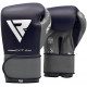 Боксерські рукавички RDX Leather Pro C4 Blue 12 ун.