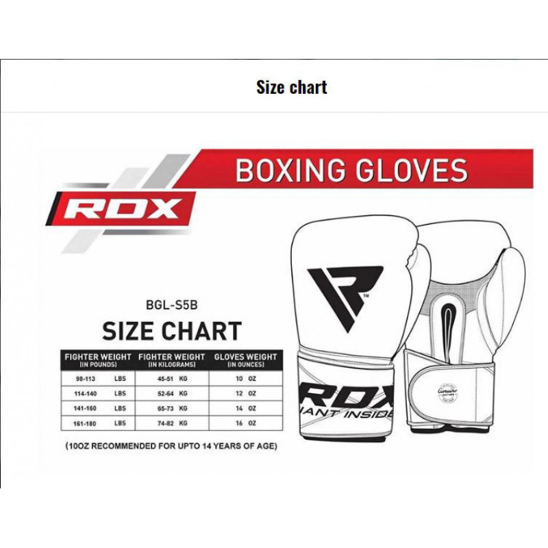 Боксерські рукавиці RDX Pro Gel S5 10 ун.