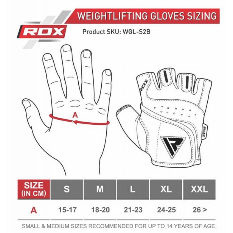 Рукавички для фітнесу RDX S2 Leather Black XL