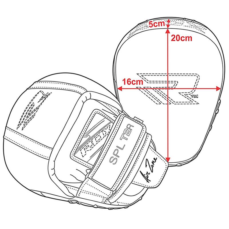 Лапи боксерські RDX Leather Red
