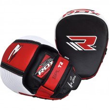 Лапы боксерские RDX Leather Red