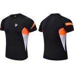 Рашгард с коротким рукавом RDX Lycra Orange XL