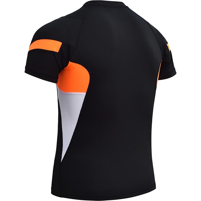 Рашгард с коротким рукавом RDX Lycra Orange XL