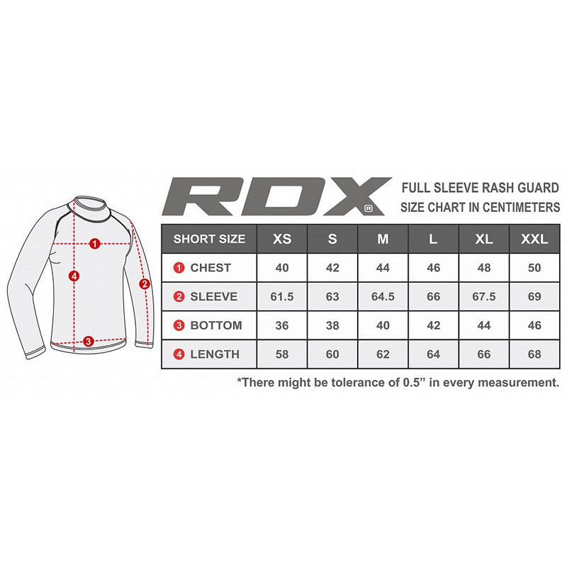 Рашгард с длинным рукавом RDX Lycra Orange L