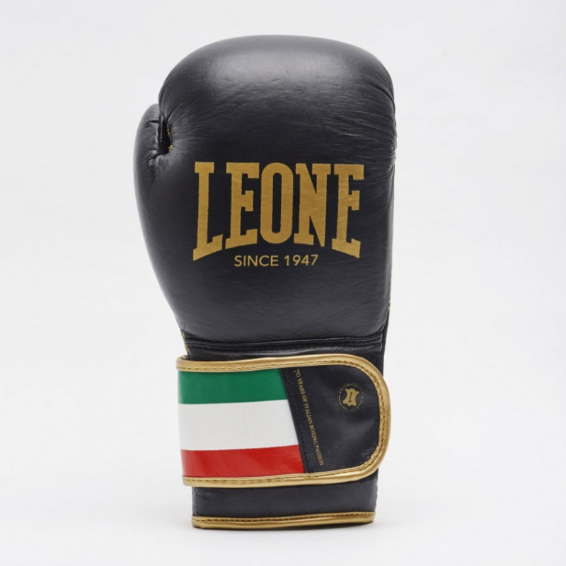 Боксерские перчатки Leone Italy Black 12 ун.
