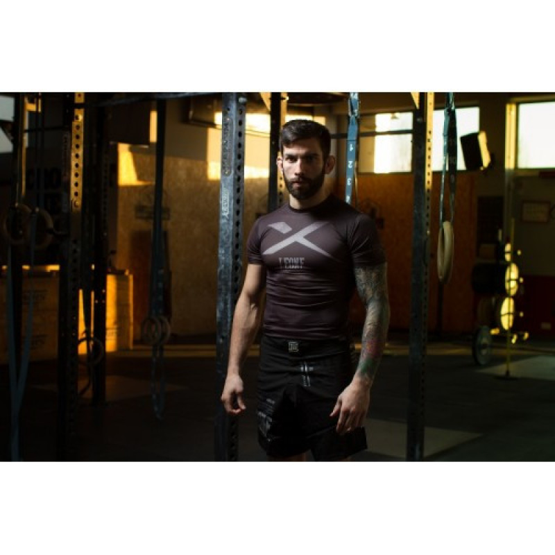 Рашгард с коротким рукавом Leone X-Shirt Black S