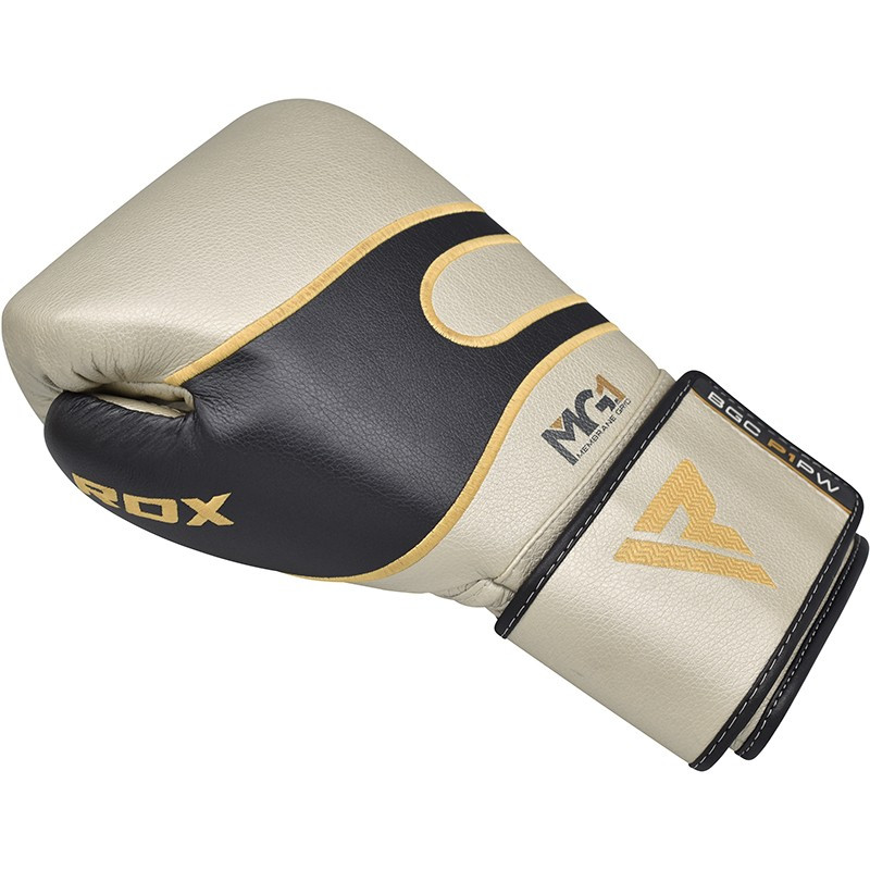 Боксерські рукавички RDX Leather Pearl White 10 ун.