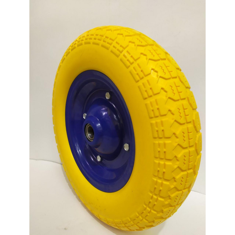 Колесо на тачку пінополіуретанове 3.50-7/20 мм діаметр 340 мм