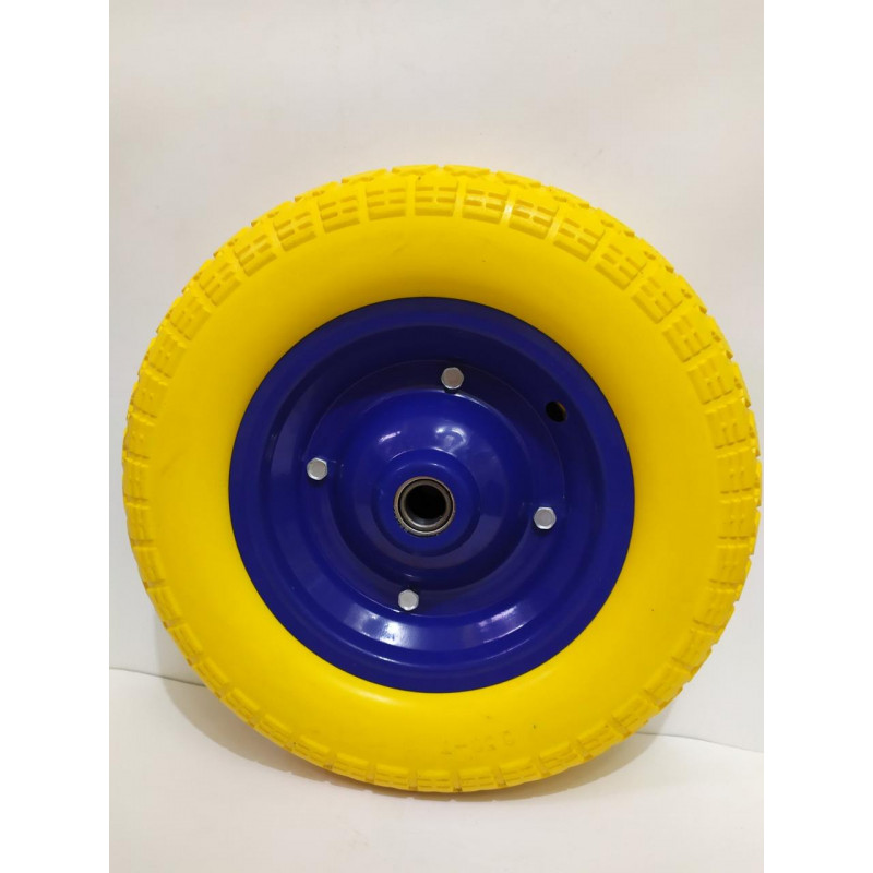 Колесо на тачку пінополіуретанове 3.50-7/20 мм діаметр 340 мм