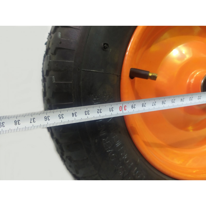 Колесо на тачку діаметром 360 мм, модель 3.50-8/16, пневматична.