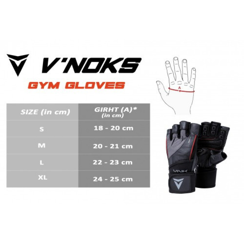 Перчатки для фитнеса VNK SGRIP Grey M