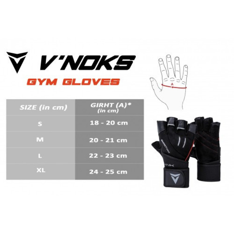 Рукавички для фітнесу VNK Power Black XL