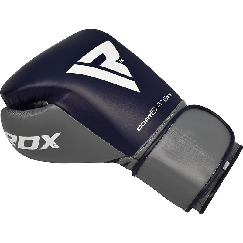 Боксерські рукавички RDX Leather Pro C4 Blue 14 ун.