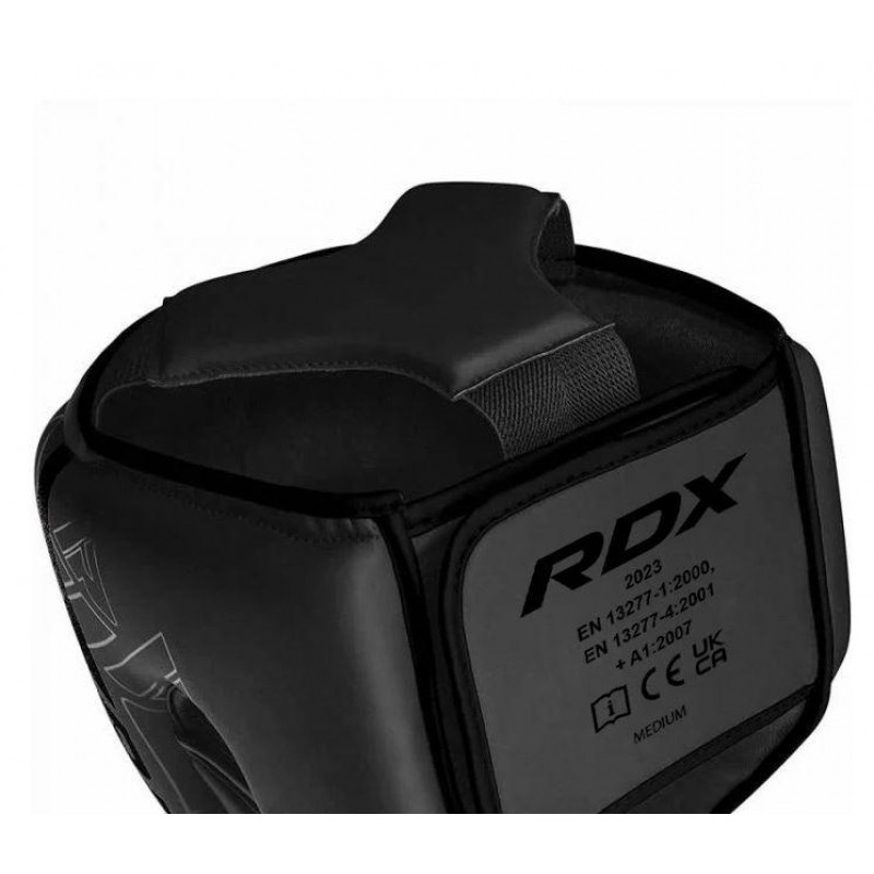 Боксерський шолом RDX F6 Matte Black M