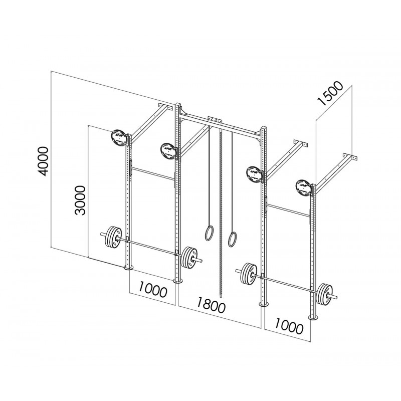 Кросфіт станція V`Noks EXO 4-2 W