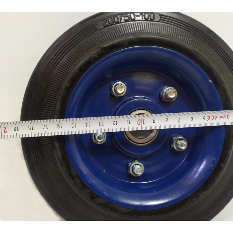 Колесо лите 200 мм, вісь 20 мм