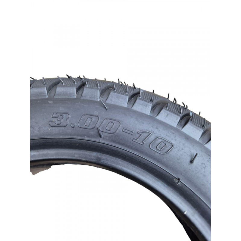 Покришка 3.00-10 42J, безкамерна "Tubles/TL", (6PR), Load Range "B" навантаження 150 кг