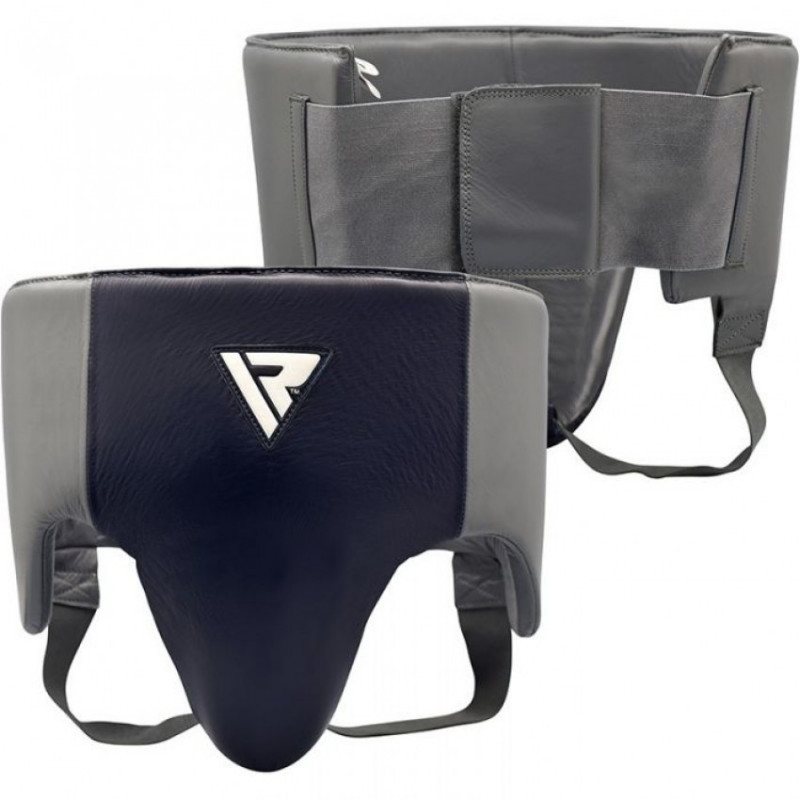 Профессиональная защита паха RDX Leather Pro Blue L