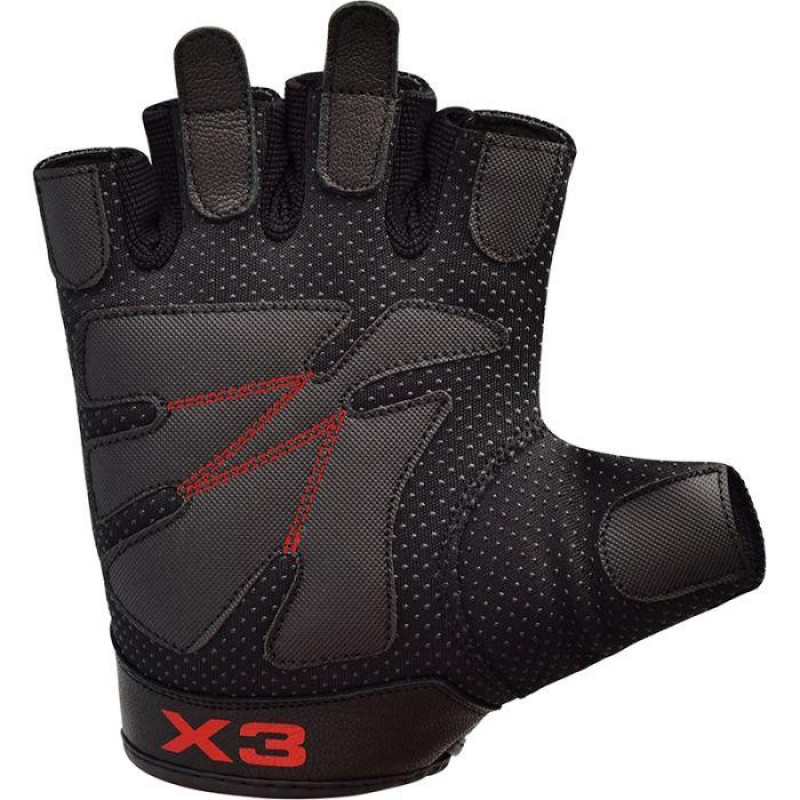 Перчатки для фитнеса RDX S2 Leather Black M