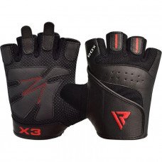 Перчатки для фитнеса RDX S2 Leather Black 2XL