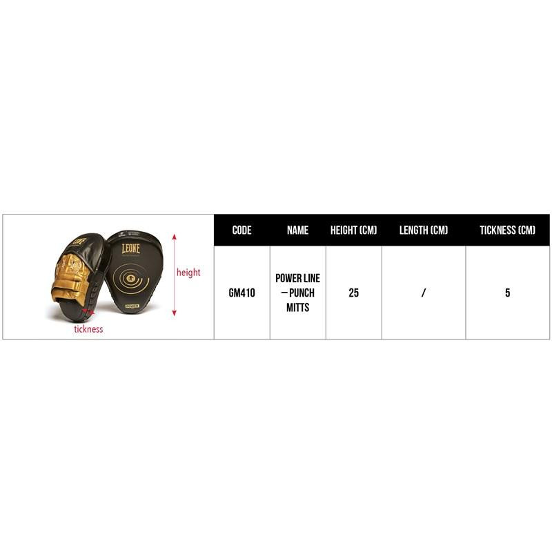 Лапи боксерські Leone Power Line Black