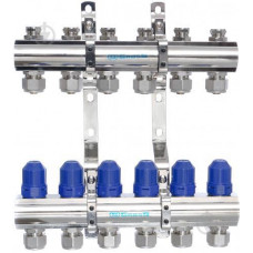 Колектор  латунний "GROSS" на 6 контурів для опалення