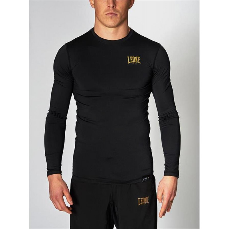 Рашгард з довгим рукавом Leone Black/Gold L