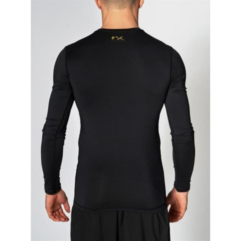 Рашгард з довгим рукавом Leone Black/Gold L
