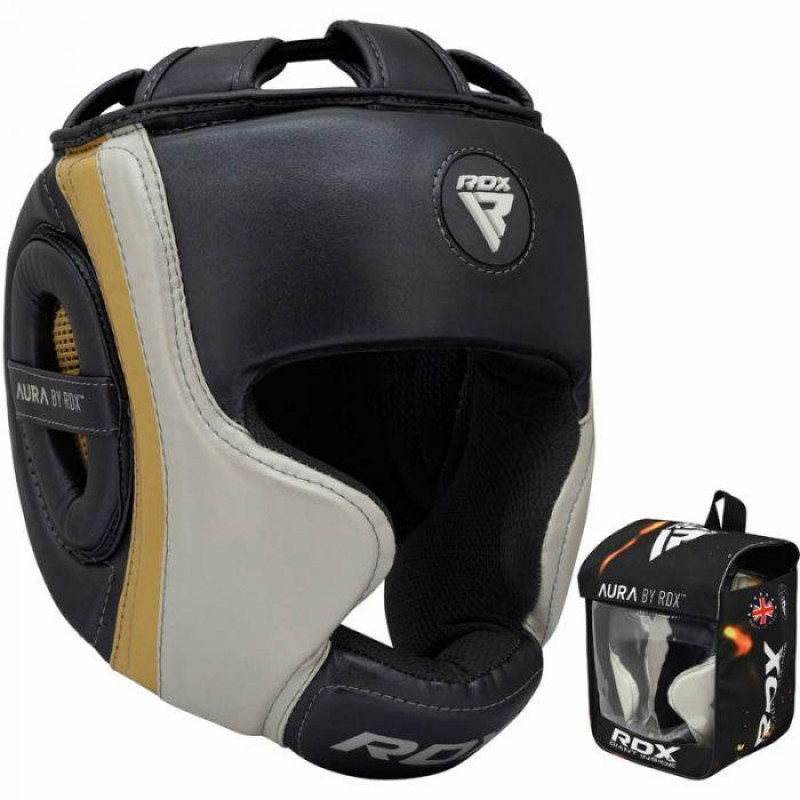 Боксерський шолом RDX Aura Golden M