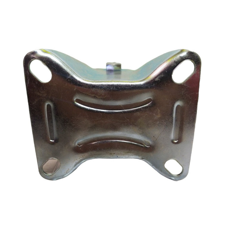 Колесо 100 мм на чорній гумі, не поворотне (глухе)