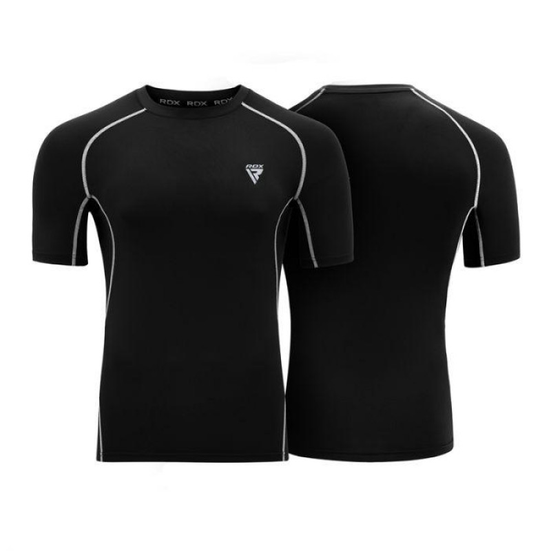 Рашгард з коротким рукавом RDX Lycra Black L