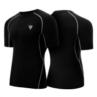 Рашгард с коротким рукавом RDX Lycra Black XL