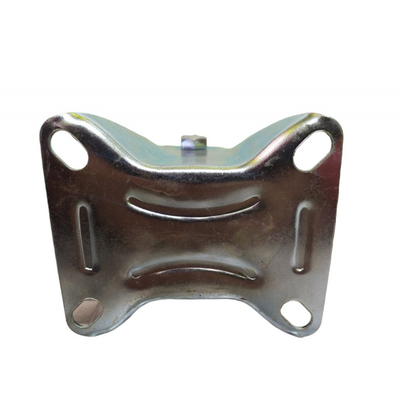 Колесо 125 мм на чорній гумі, не поворотне (глухе)