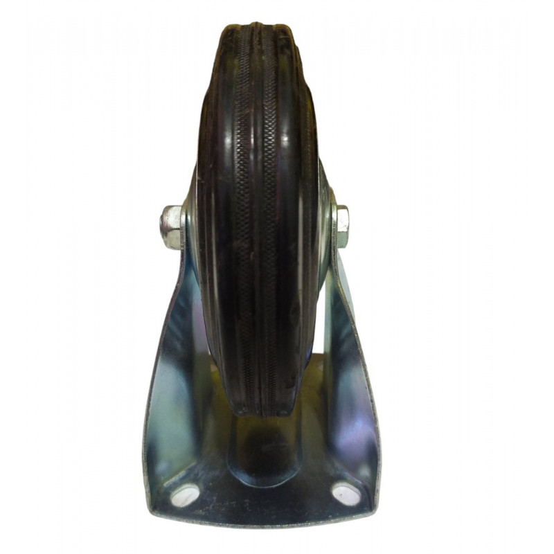 Колесо 160 мм на чорній гумі, не поворотне (глухе)