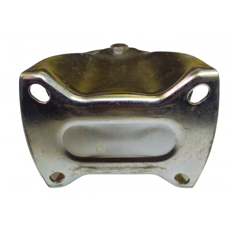 Колесо 200 мм на чорній гумі, не поворотне (глухе)