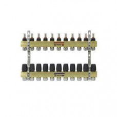 Колектор латунний "Raftec" для теплої підлоги на 11 контурів