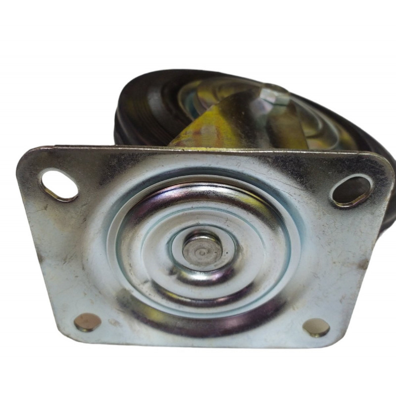 Колесо 200 мм на чорній гумі, поворотне