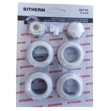 Комплект для під'єднання радіатора 3/4" без кріплень, "BITHERM"