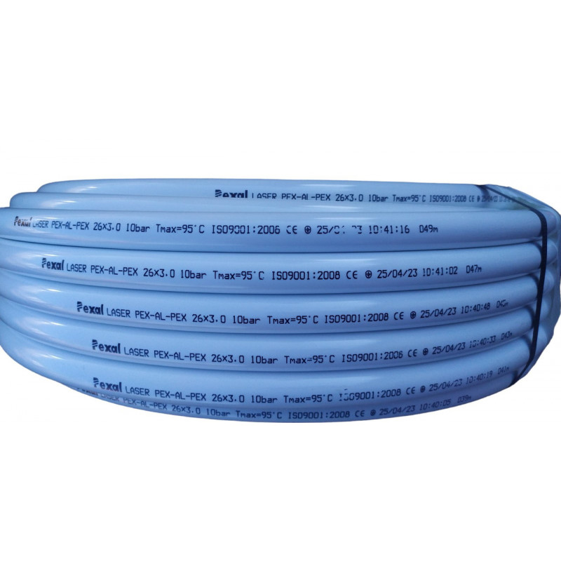 Металопластикова безшовна труба 26х3мм, "Pexal" PEX-Al-РЕХ