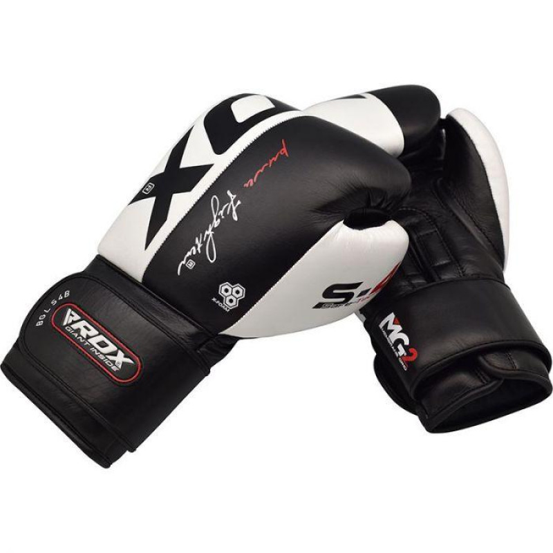 Боксерські рукавички RDX Black Pro 12 ун.
