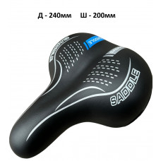 Велосідло без пружин, комфортне, велике, м'яке. Модель 7234