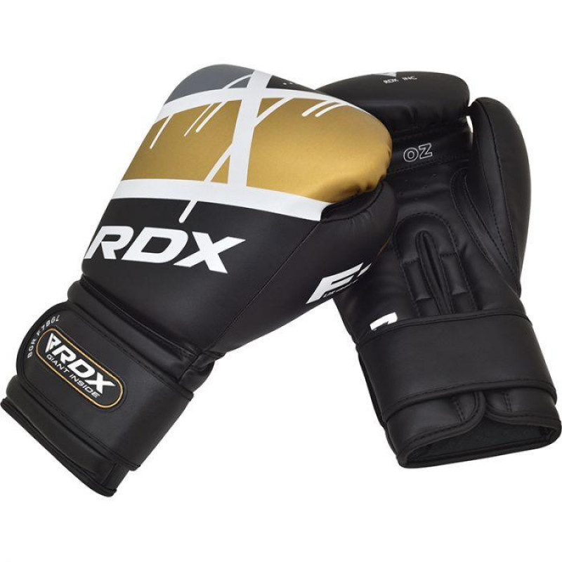 Перчатки боксерские RDX Rex Leather Black 8 ун.